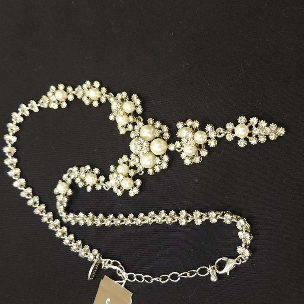 NATASHA Elegant  Crystals Rhinestones Necklace